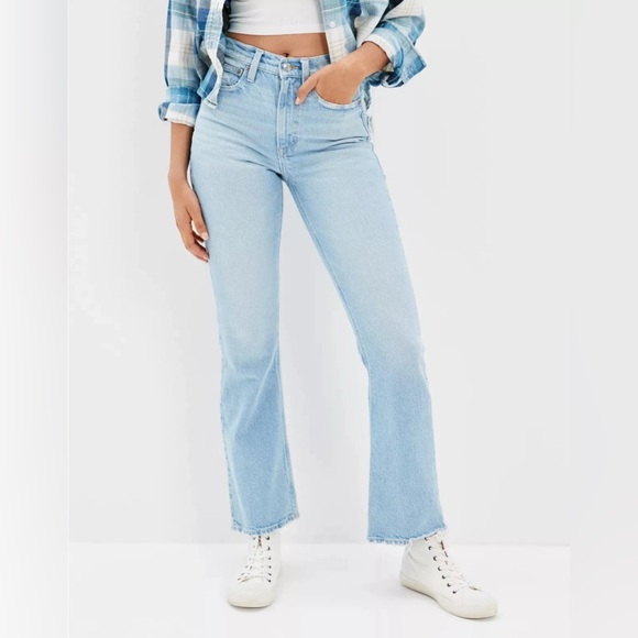 American Eagle Outfitters Denim - American Eagle 90s Flare Stretch Super High Rise Jeans Size 18 34W 29" Inseam